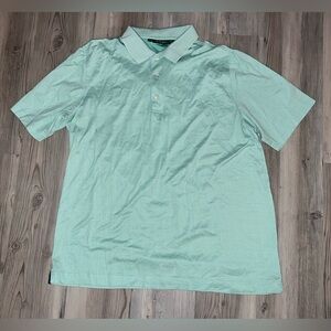 Men’s Bobby Jones 100% Cotton Green Short Sleeve Polo Shirt Large